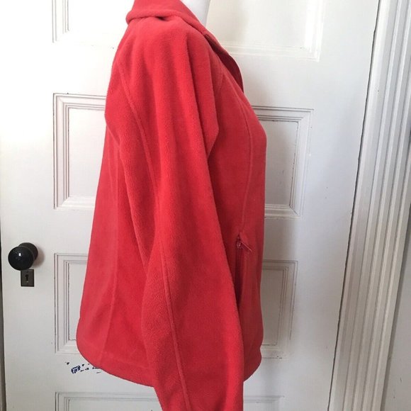 Columbia Red Full Zip Fleece Jacket - Picture 3 of 5